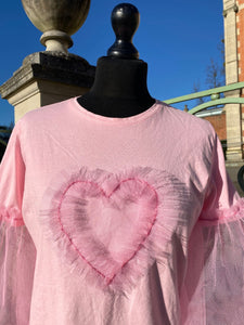 Candy Heart Tulle T-Shirt